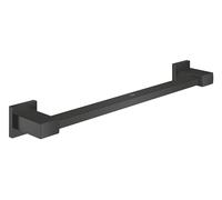 GROHE Start Cube Grip Bar - Bathroom Wall Mounted Bathtub or Shower Handle (Metal Material, Concealed Fastening, Including Screws and Dowels), Size 540 mm, Matt Black, 410952430