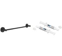 GROHE Start Cube QuickFix Towel Rail & A2 QuickGlue - Bathroom Wall Mounted Towel Holder (Metal, Concealed Fastening, Including Screws and Dowels), Size 450mm, Matt Black, 409872430