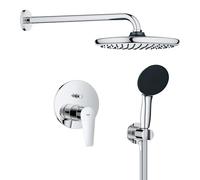 GROHE Start Edge Concealed Shower System - 1 Lever Mixer, 2-Way Diverter, 1.5m Hose, Chrome