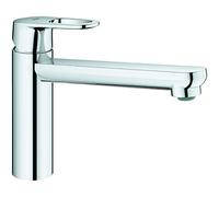 GROHE Start Flow Quickfix Single-Lever Sink Mixer with Medium High Spout with 140˚ Swivel Area, Chrome Easy to Fit with Quickmount 31691000