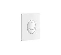GROHE Start Flush Plate for Concealed Gd2 Cisterns, Water-Saving, Dual Flush with Start-and-Stop Activation, Easy to Install, Alpine White. 38964SH0
