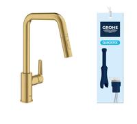 GROHE Start Pullout Kitchen Tap Dual Spray, Brushed Gold, 30631GN0