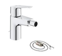 GROHE Start Quickfix Single-Lever Bidet Mixer with Retractable Chain, Water-Saving, Chrome 32281002