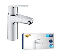 GROHE Basin Mixer Tap QUICKFIX Start - Metal Lever, 28 mm Ceramic Cartridge, 165 mm, Chrome