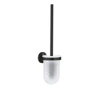 GROHE Start QuickFix Toilet Brush Set (Metal and Glass, Wall Mounted Concealed Fastening, Including Screws and Dowels