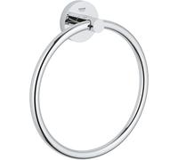 GROHE Start QuickFix Towel Ring (Metal, Concealed Fastening, Including Screws a
