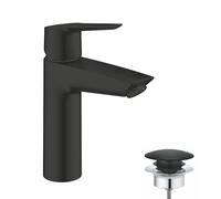 Grohe Start SilkMove EnergySaving Mono Basin Mixer Tap with Waste - Matt Black