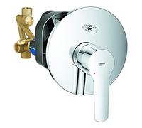 GROHE Start Single-Lever Bath Mixer Trim for Concealed Installation (In oncealed Body), Chrome Finish, 23558002
