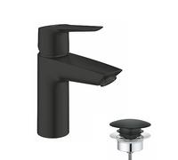 Mitigeur lavabo monocommande GROHE Start noir mat taille S économie d'eau