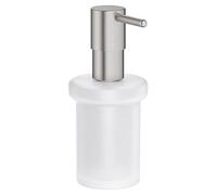 GROHE Start Spare Soap Dispenser in for GROHE Start and GROHE Start Cube QuickFix Soap Dispenser Holders. Glass and Metal, Filling Quantity 160 ml, Size 157 x 92 mm, Stainless Steel Look, 41188DC0