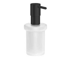 GROHE Start Spare Soap Dispenser in Start Start Cube QuickFix Soap Dispenser Holders (Glass and Metal, Size 157 x 92 mm), Matt Black, 411882430