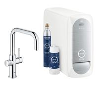 GROHE Blue Home U-spout Kitchen Tap Starter Kit - Chrome Finish: Chrome