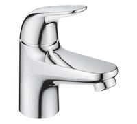 GROHE Swift - Pillar Tap (XS-Size, Monobloc Installation, Ceramic Headpart, Water-Saving, Tails 1/2 Inch), Size 128 mm, Chrome, 20617001