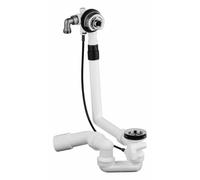 GROHE Talentofill Inlet - Pop-Up and Waste-System for Normal Baths (with Bottle Trap and 45° Outlet-Bend, Without Finishing Trim Set), Chrome, 28990000