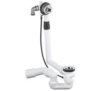 GROHE Talentofill Inlet - Pop-Up and Waste-System for Normal Baths (with Bottle Trap and 45° Outlet-Bend, Without Finishing Trim Set), Chrome, 28990000