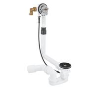 GROHE Talentofill Inlet - Pop-Up and Waste-System for Normal Baths (with Bottle Trap and 45° Outlet-Bend, Without Finishing Trim Set), Matt Black, 289902430