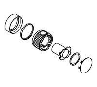 Grohe THERMOSTAT GROHTHERM SMARTCONTROL Wheel Brushed Hard Graphite