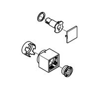 GROHE Temperature Selection Handle 49091 Square For THM Installation Sets Chrome