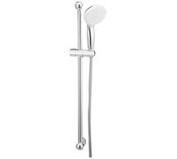 GROHE Tempesta 100 Shower Rail Set, 3 Spray Options, Chrome Finish with Water-Saving 100mm Hand Shower, 600mm Rail, 1750mm Hose 27644001