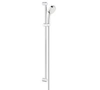 GROHE Tempesta Cosmopolitan 100 Shower Rail Set, 2 Spray Options, Chrome Finish with 100mm Hand Shower, 900mm Rail and 1750mm Hose 27788002