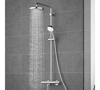GROHE New Tempesta Cosmop. System Shower System with Thermostat for Wall Mounting Chrome 27922001