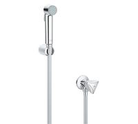 Grohe Tempesta-F Gloss Chrome Effect Wall-Mounted Single-Spray Pattern Bidet Sprayer Kit