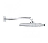 Grohe Tempesta Square Shower Head With Arm - Chrome