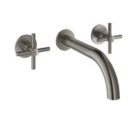 GROHE THREE-HOLE BASIN MIXER S-SIZE CROSS HANDLE WALL MOUNTED 20164AL3