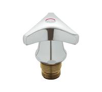 GROHE Top Part 11102 With Trecorn Handle Marking Red 1/2" Chrome