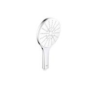 GROHE Vitalio 150 SmartActive - Hand Shower 15 cm (Push Button with 3 Spray Selection, Water Saving, Anti-Limescale system, Universal Mounting System), Chrome with Spray Plate Moon White, 26597000