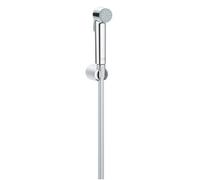 GROHE Vitalio Trigger Spray 30 - Wall Holder Set with Trigger Control Hand Shower (Hand Shower 36mm, TwistFree Shower Hose 1.25m, Wall Shower Holder 40mm), High Pressure Min. 1.0 Bar, Chrome, 26175001