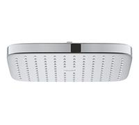 GROHE Vitalio Comfort 250 - Cube Shower Head with Relaxing Rain Spray (Anti-Limescale System, Min. Recommended Pressure 1.0 bar, Water Saving 9.5 l/min Flow Limiter), Size 25 x 25 cm, Chrome, 26695000