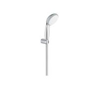 GROHE Vitalio Go 100 - Hand Shower Set (Rain Spray Hand Shower 10 cm with Anti-Limescale System and Silicone Ring, Shower Hose 1.75 m, Wall Holder, Min. Recommended Pressure 1.0 Bar), Chrome, 26198000