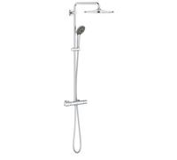 GROHE Vitalio Joy XXL 310 - Wall Mounted Cool Touch Thermostatic Mixer (31 cm Head Shower, Swivel Arm, 11 cm 3 Spray Hand Shower with Easy Clean Nozzles), Water Saving, Chrome, 26400001
