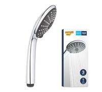 GROHE Vitalio Joy 110 - Hand Shower 11 cm with 3 Spray Options (Rain, Massage, SmartRain), Anti-Limescale System, Universal Mounting System, Water Saving 9.5 l/min Flow Limiter, Chrome, 27319000