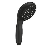GROHE Vitalio Start 100 QuickFix - Black Hand Shower (100mm Shower Head, 2 Sprays, Water Saving Technology, Anti-Limescale System, Silicone Ring), Fits All Standard Shower Hoses, Matt Black, 279462430