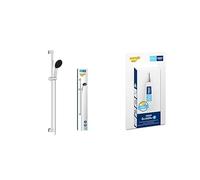 GROHE Vitalio Start 110 & QuickGlue S - Shower Set (Round 11cm Hand Shower 2 Spray: Rain & Jet, Anti-Limescale System, Shower Hose 1.75m, Rail 90cm, Water Saving), Extra Easy to Fit, Chrome, 26954001