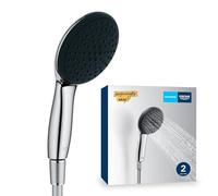 GROHE Vitalio Start 110 - Shower Set (Round 11 cm Hand Shower 2 Sprays: Rain & Jet, Anti-Limescale System, Silicone Ring, Water Saving, Shower Hose 1.5 m, Universal Mounting System), Chrome, 26972001