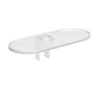 GROHE Vitalio Universal QuickFix Tray for GROHE Vitalio Universal QuickFix Shower Rails Ã 22 mm, Acrylic, Easy to Fit, White, 27725001
