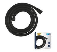 GROHE VitalioFlex Trend QuickFix - Smooth Shower Hose (1.75 m, Pressure Resistance Up to 5 Bar, Tensile Strength 50 kg, Heat Resistance 70°C, Universal Connection G 1/2" x 1/2"), Matt Black, 287422432