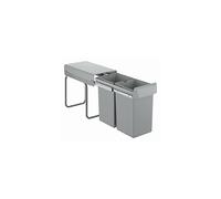 GROHE Waste Bin Kitchen Under Counter, Pull Out 2 x 15 Litre Recycling Separation Containers 41 H x 26 W x 45 D