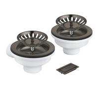 Grohe Sink Drain Set 205x210mm Brushed Hard Graphite 40997AL0
