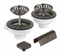 Grohe Sink Drain Set 2 trays 205x210mm Brushed Hard Graphite 40999AL0