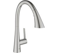 Grohe Pull Out Kitchen Tap Zedra 400x235mm Supersteel