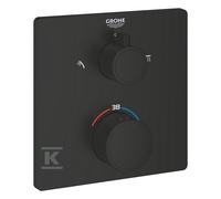 Thermostatic Shower Mixer Grohe Grohtherm square, 2 outlets Black Mat 1022092430