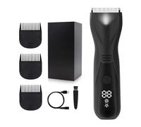 Groin & Body Hair Trimmer for Men Electric Trimmer Pubic Body Shaver Wet/Dry Shaver Groomer Hair Removal Device for Women