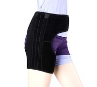 Groin Compression Wrap, Hip Support Brace with Built-in 2 Spring Support Bars, Open Design, Double Pressurization and Two-way Adjustment, Skin Friendly Breathable, for Sciatica Pain Relief