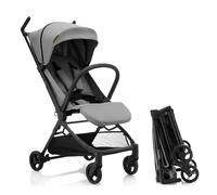 Gromast Travel Stroller for Airplane, Ultra Compact & Lightweight - Only 9.9 lbs, Portable Infant Toddler Baby Stroller, w/UPF 50+ Canopy & Cup Holder - Gray