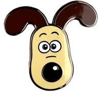 Gromit Head Pin Badge