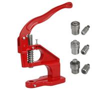 Grommet Eyelet Machine, Rivet Press with Dies and Adjustment Screw, Easy to Operate Hand Press Grommet Maker for Leather Fabric DIY Projects
